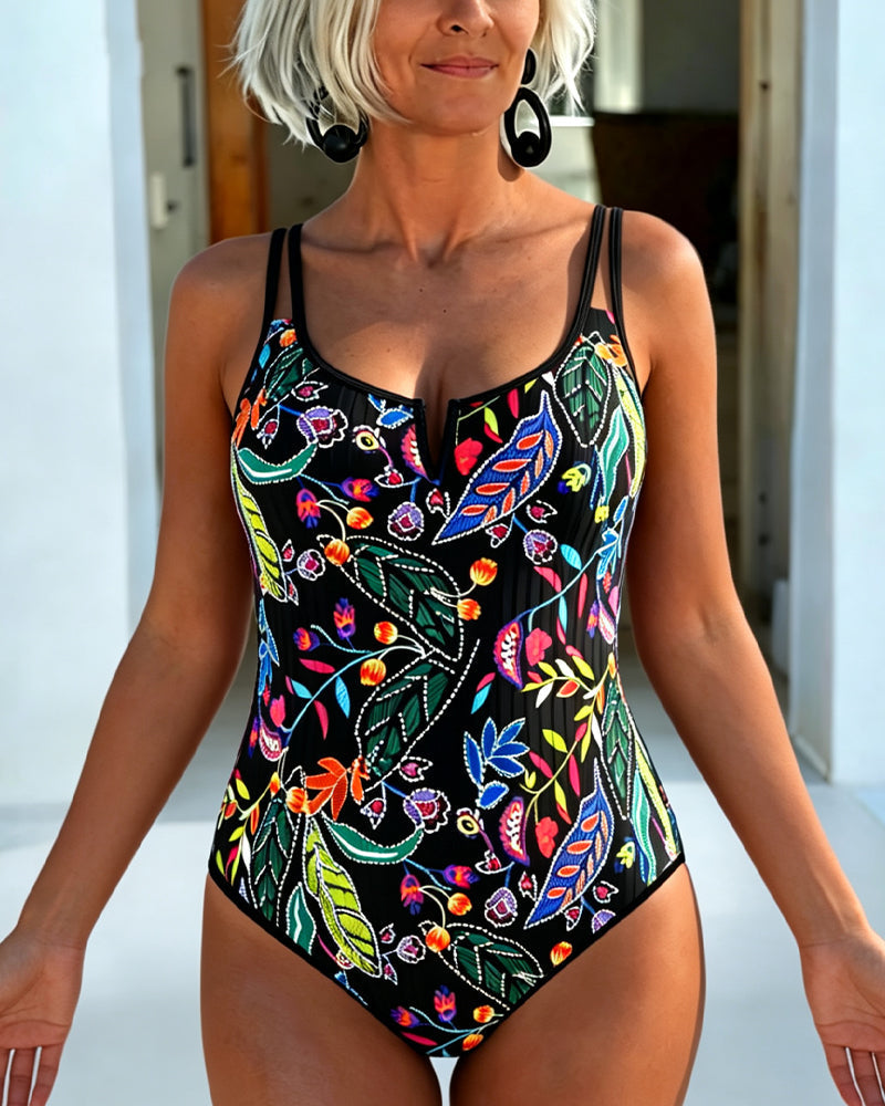 Marina | Bañador estampado elegante