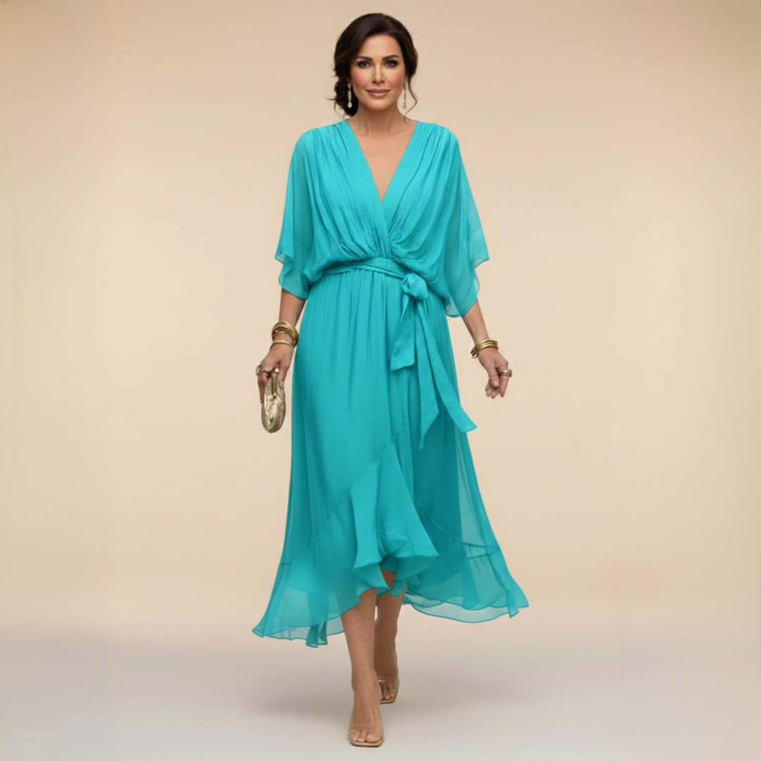 Sarah | Vestido Chiffon Escote en V