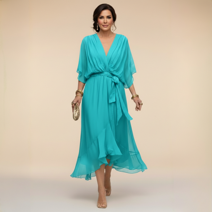 Sarah | Vestido Chiffon Escote en V