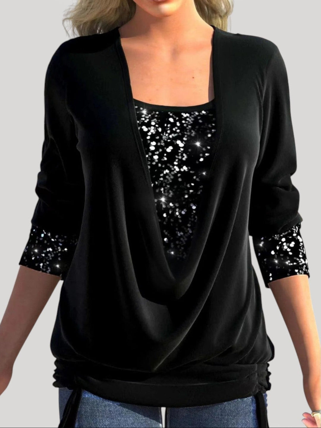 PHYLLIS – TOP DRAPEADO ELEGANTE