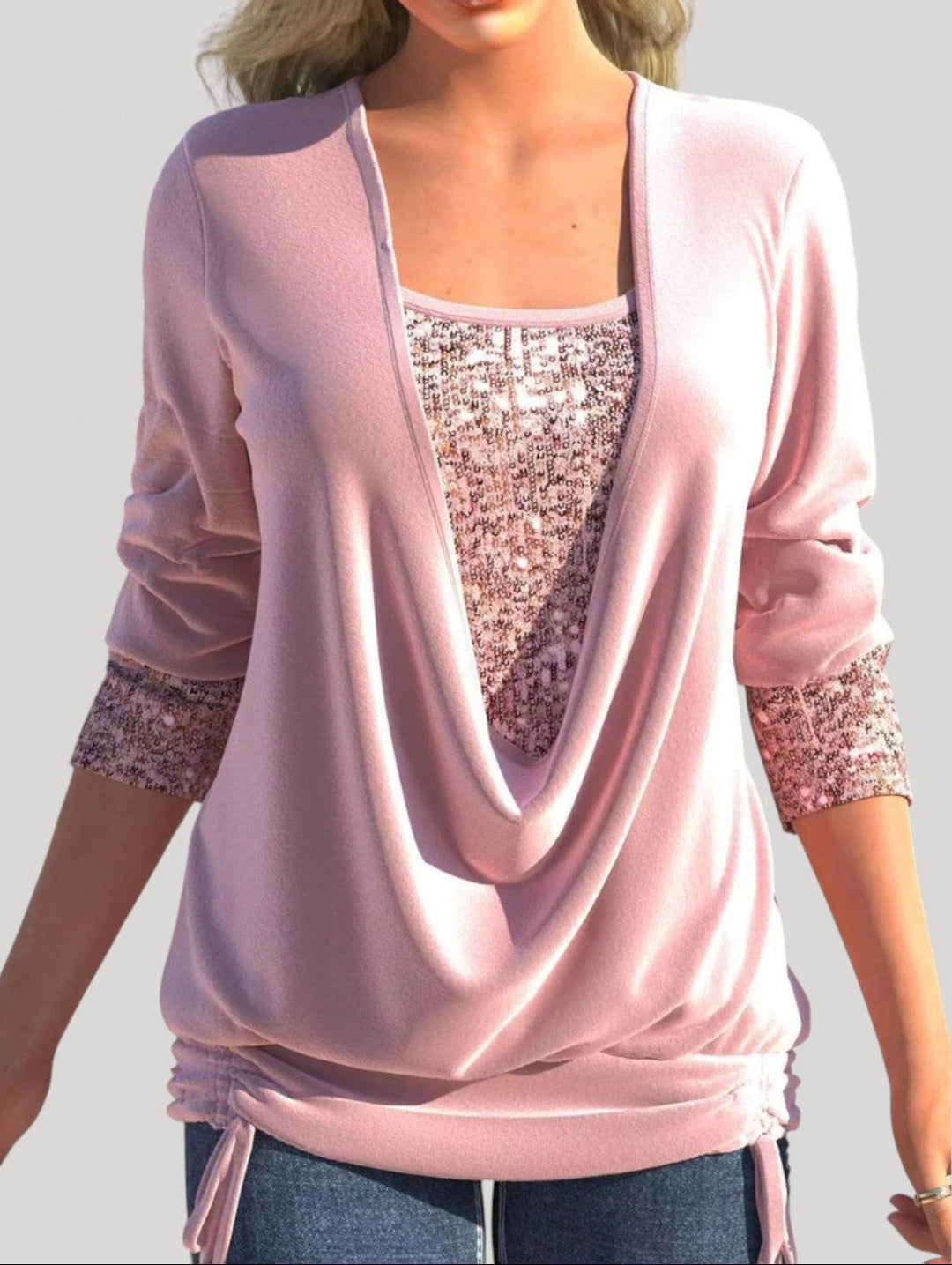 PHYLLIS – TOP DRAPEADO ELEGANTE