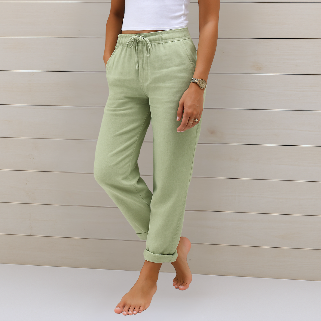 Breezy | Pantalones de Lino Premium con Stretch