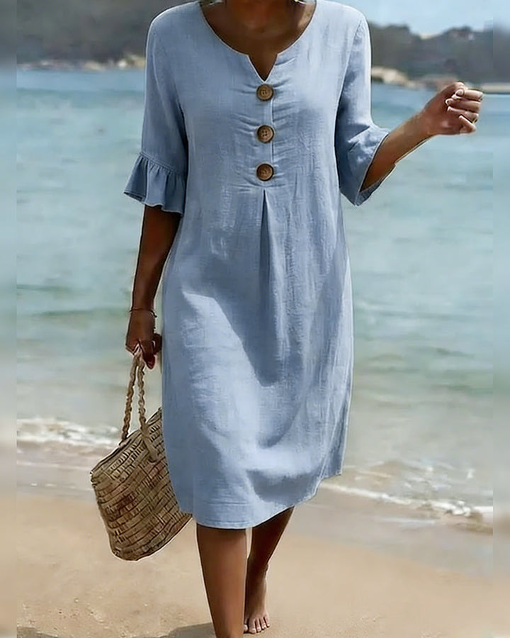 Lucía | Vestido de lino elegante