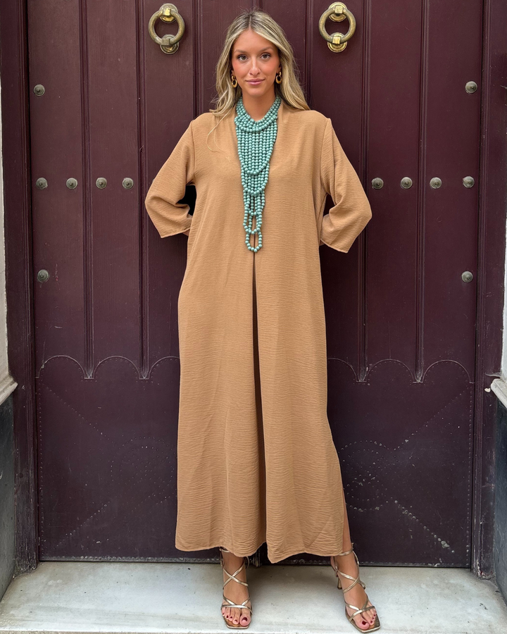 Vestido Laura camel