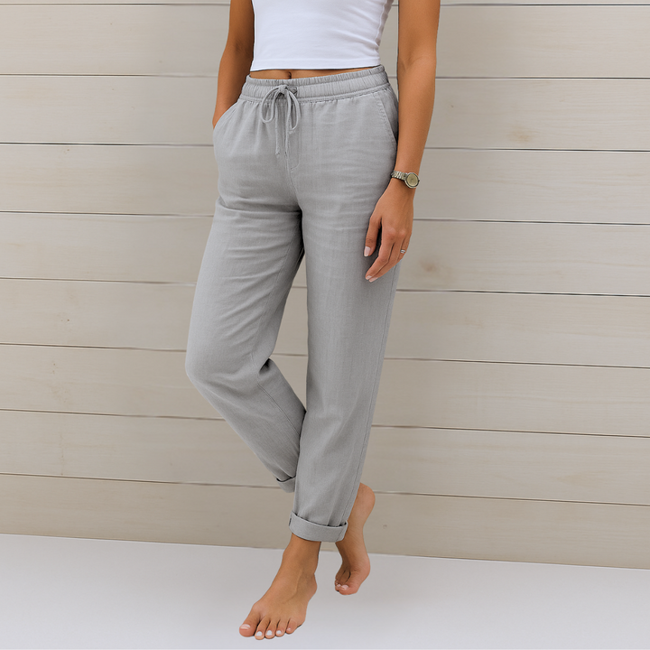 Breezy | Pantalones de Lino Premium con Stretch