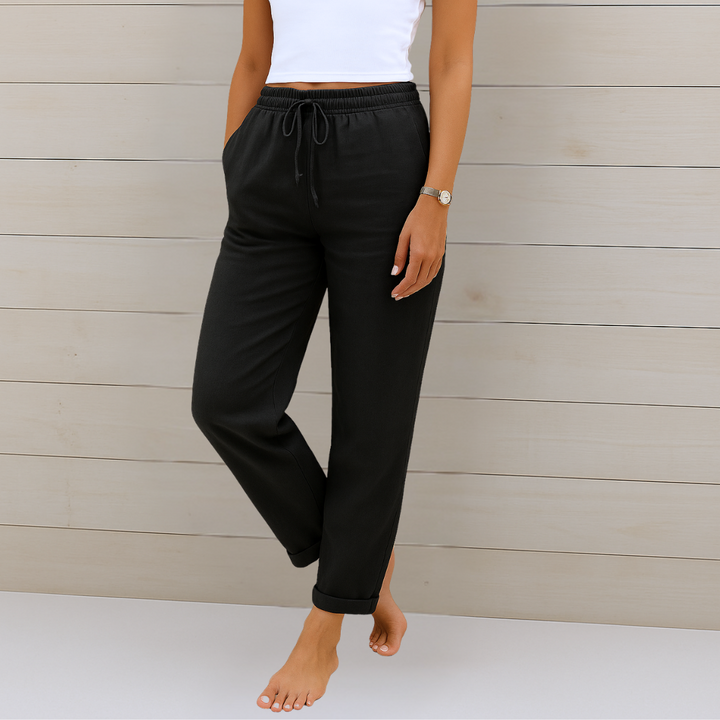 Breezy | Pantalones de Lino Premium con Stretch