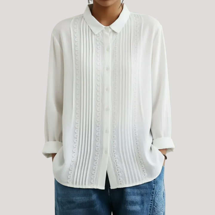 PAM – CAMISA CON DETALLES DE ENCAJE