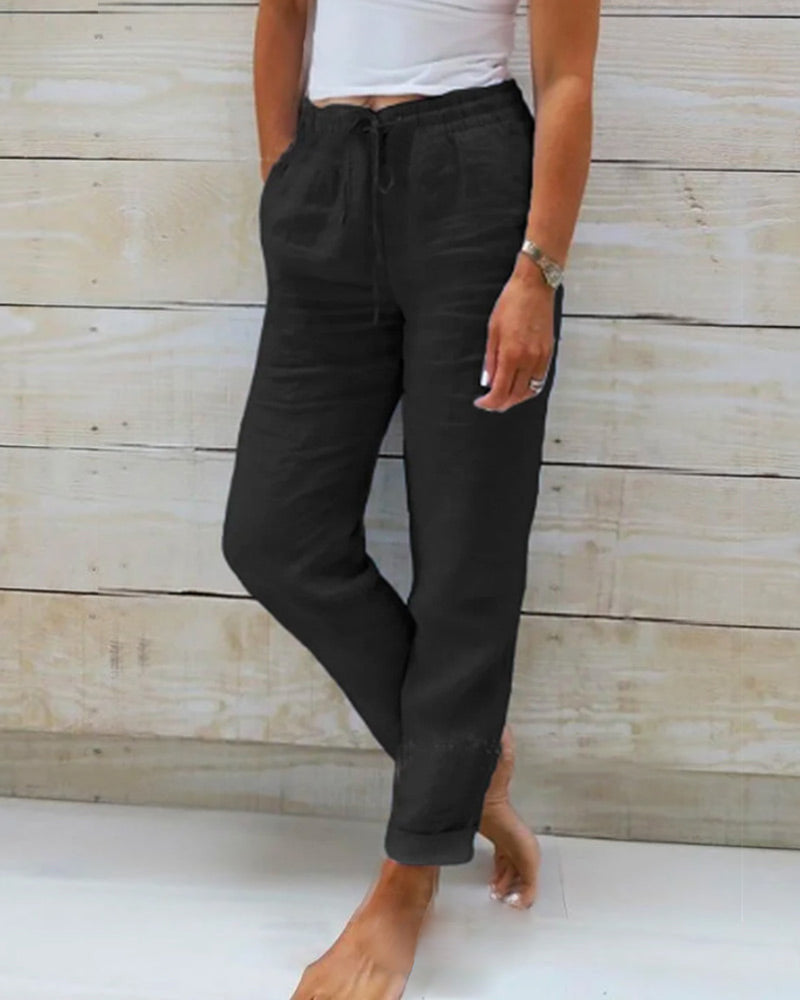 Aurora | Pantalones Relajados con Cordón
