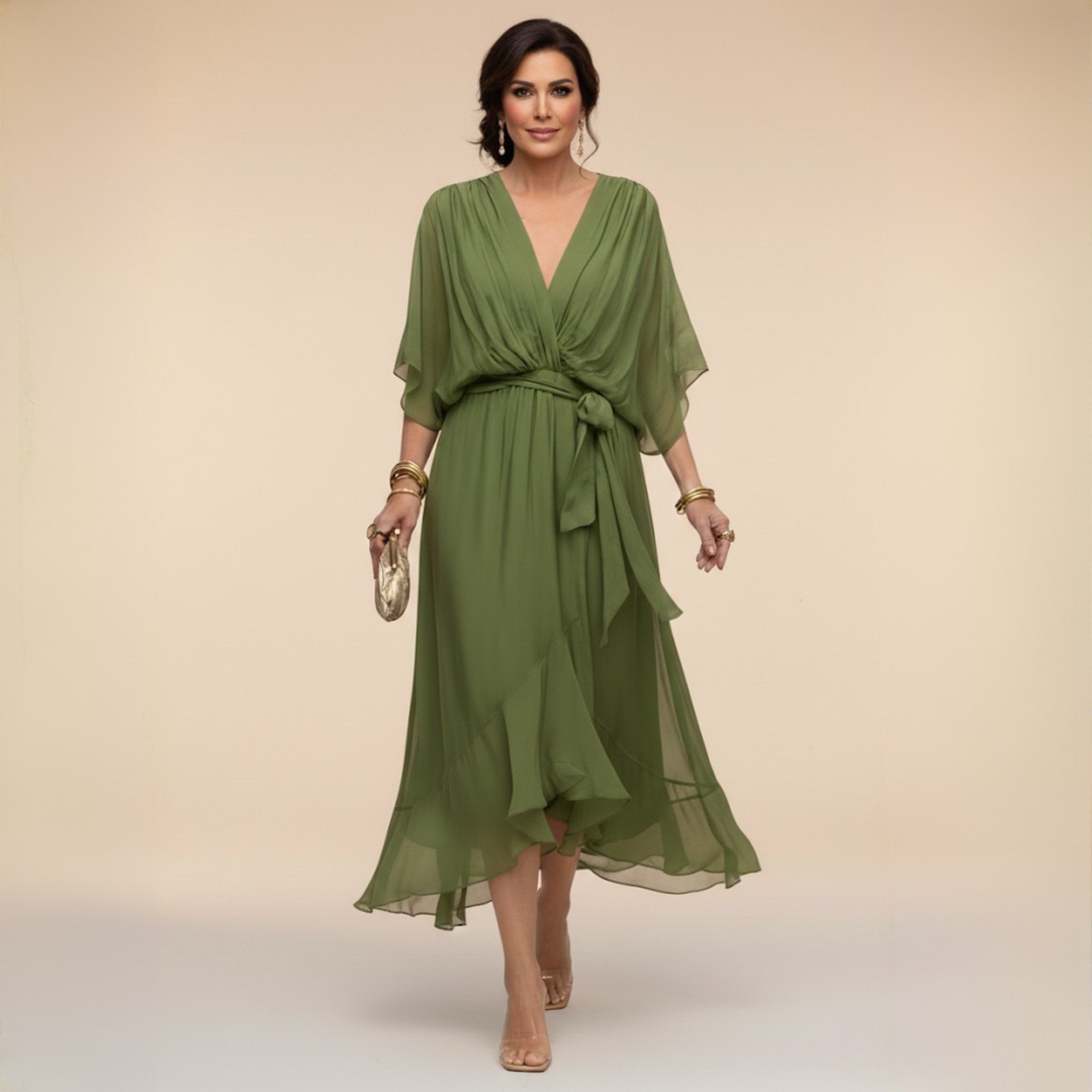 Sarah | Vestido Chiffon Escote en V