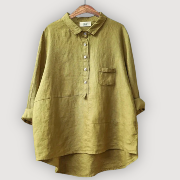 OLIVIA – BLUSA DE LINO RELAJADA