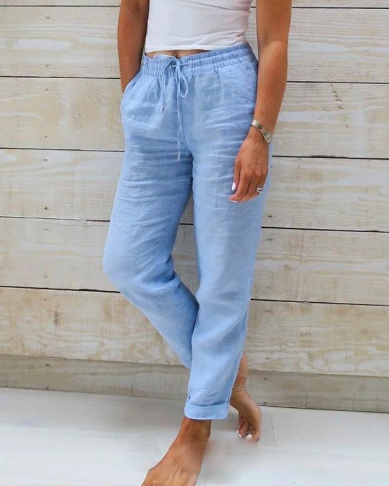 Aurora | Pantalones Relajados con Cordón