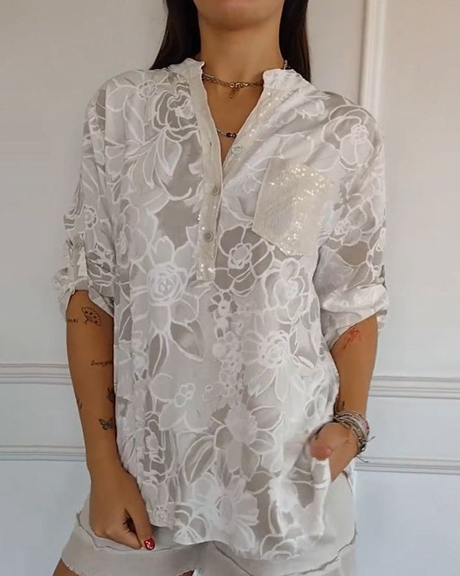 Camila | Blusa Elegante con Bolsillo