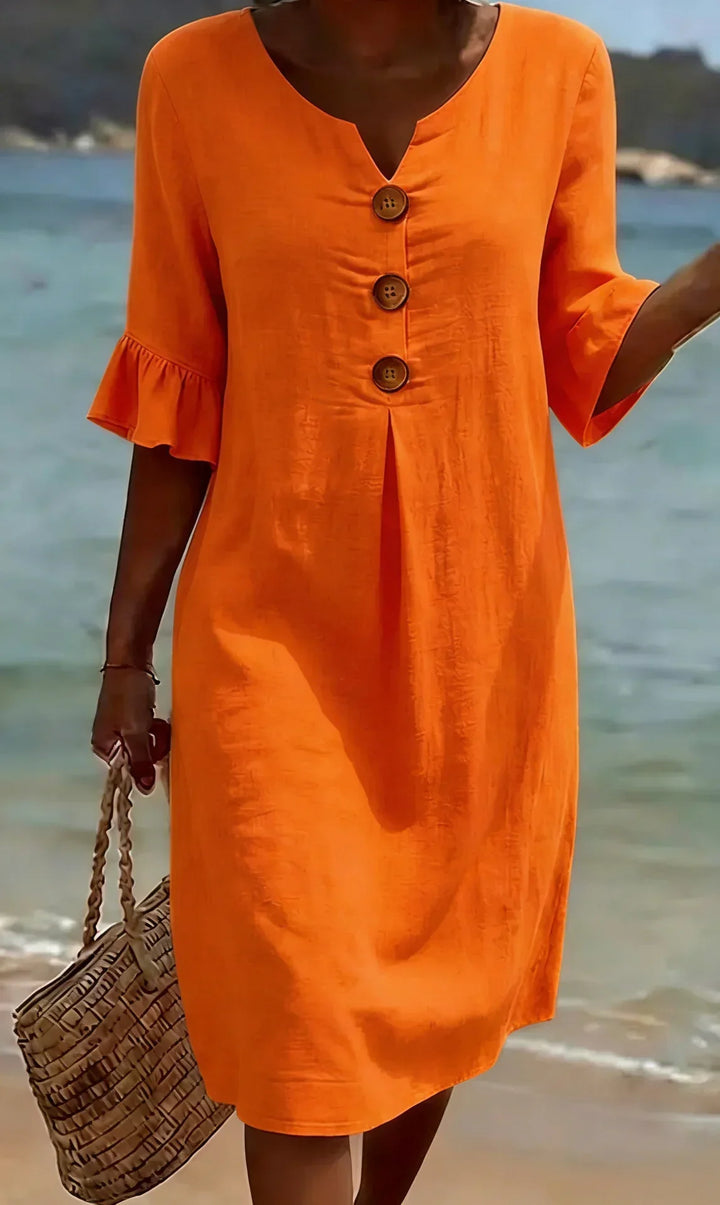 Radmila™ | Vestido de Manga Larga Texturizado