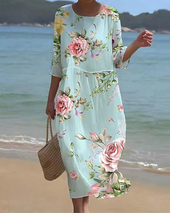 Sienna | Vestido de Flores al Atardecer