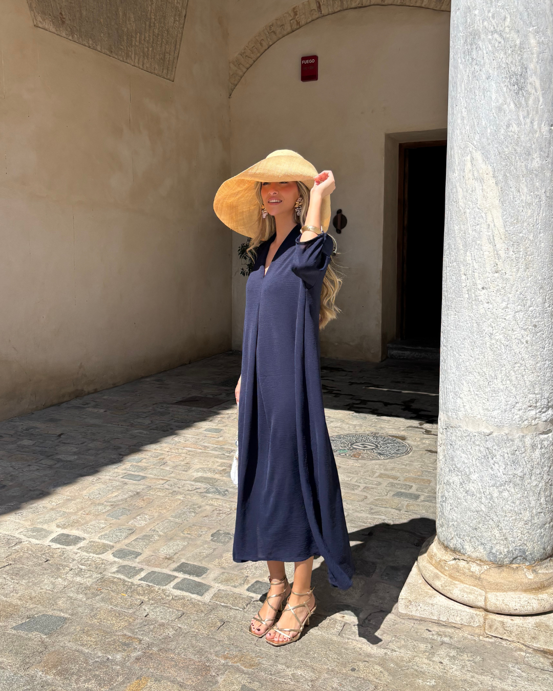 Vestido Laura marino