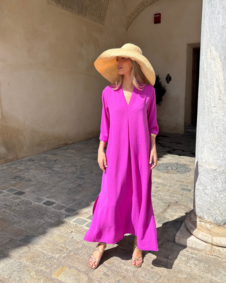 Vestido Laura buganvilla