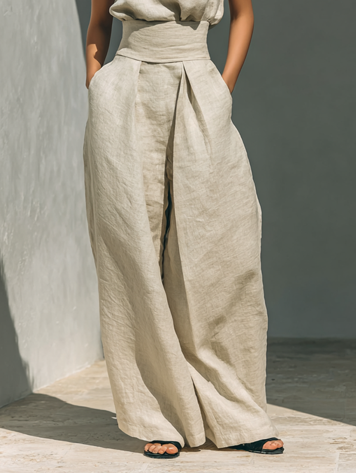 María | Conjunto de lino elegante