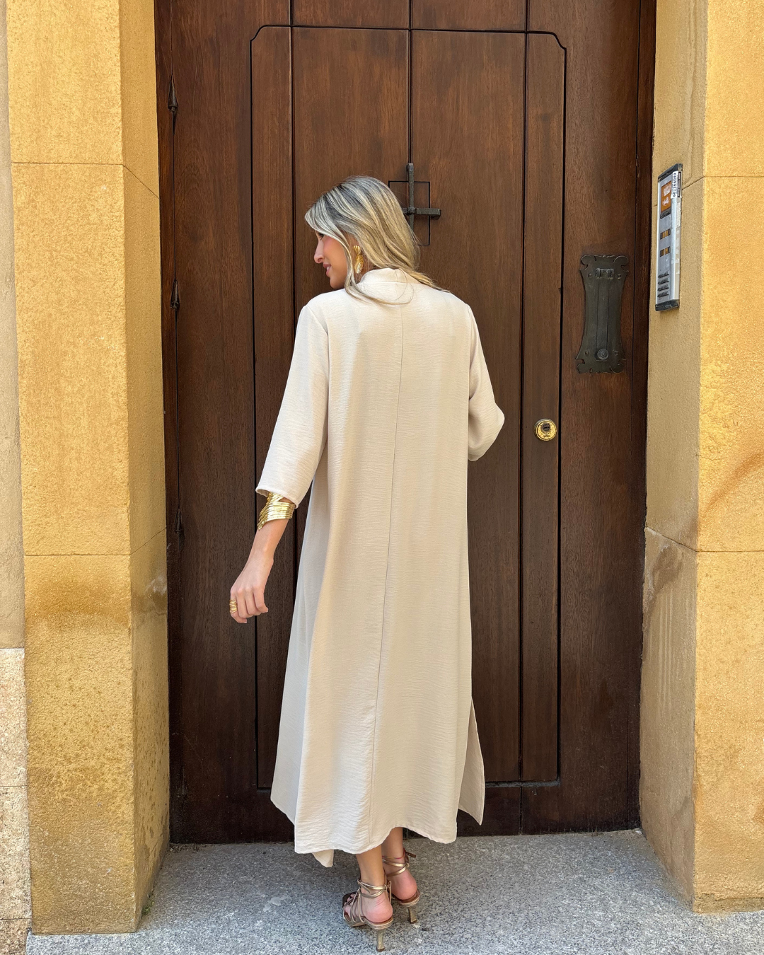 Vestido Laura beige