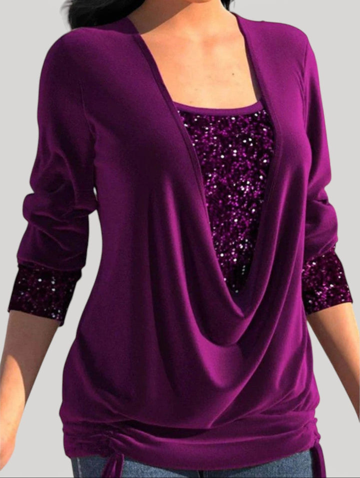 PHYLLIS – TOP DRAPEADO ELEGANTE