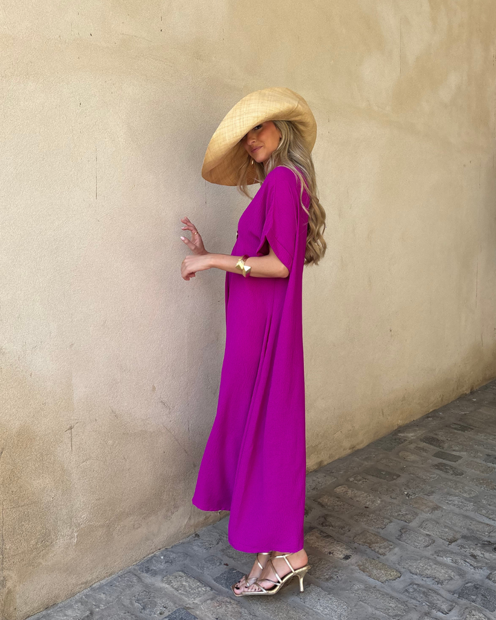 Vestido Telma buganvilla