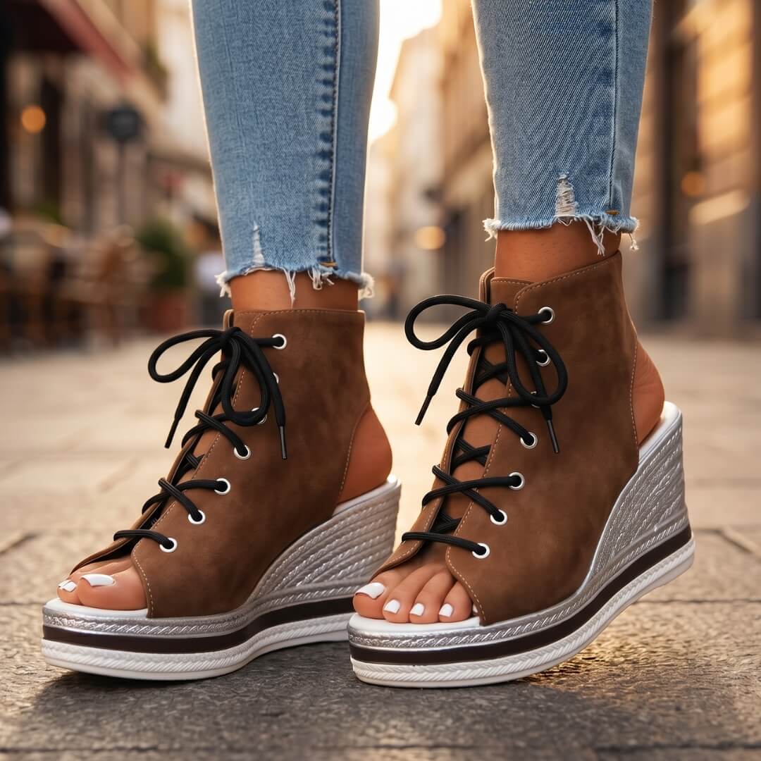 Emanuela | Sandalias de cuña elegantes