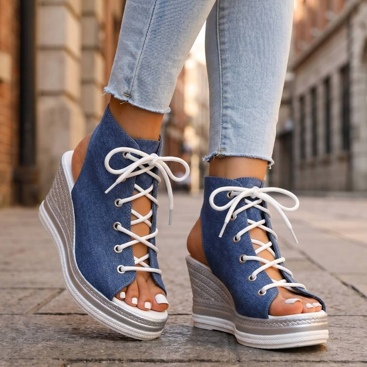 Emanuela | Sandalias de cuña elegantes