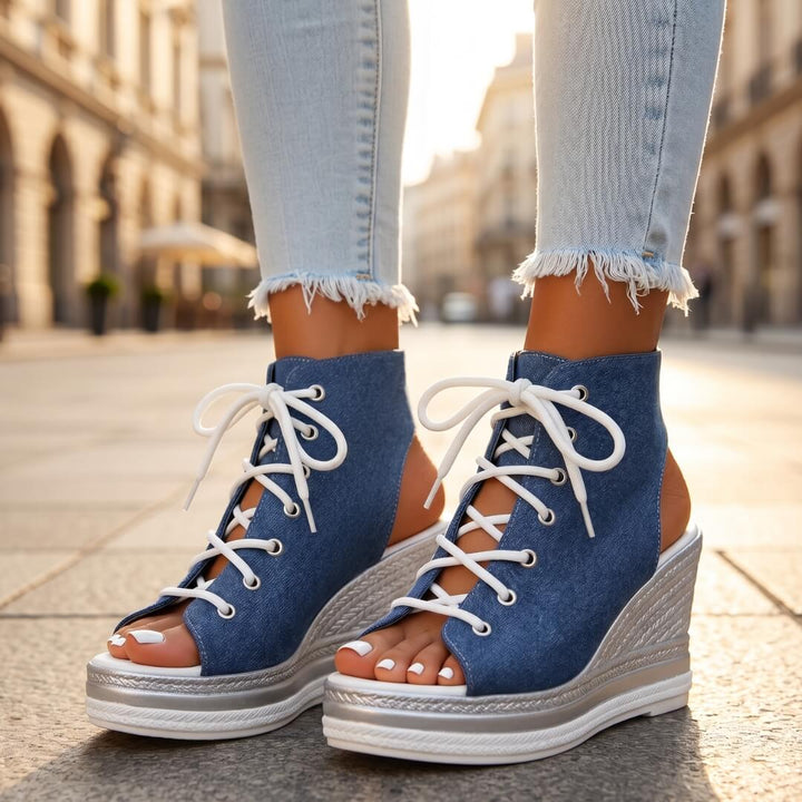 Emanuela | Sandalias de cuña elegantes