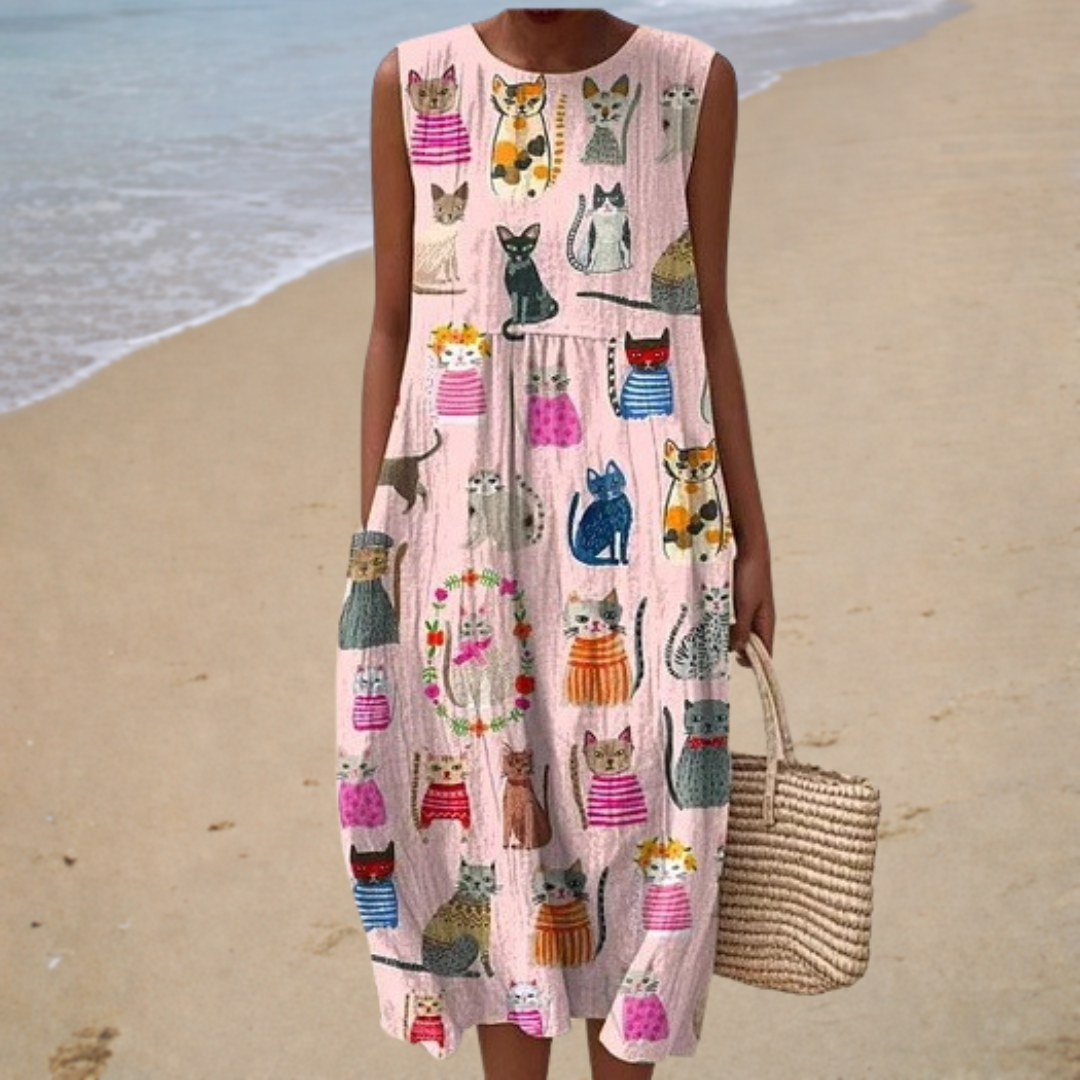 Vestido de Verano Confortable Sin Mangas
