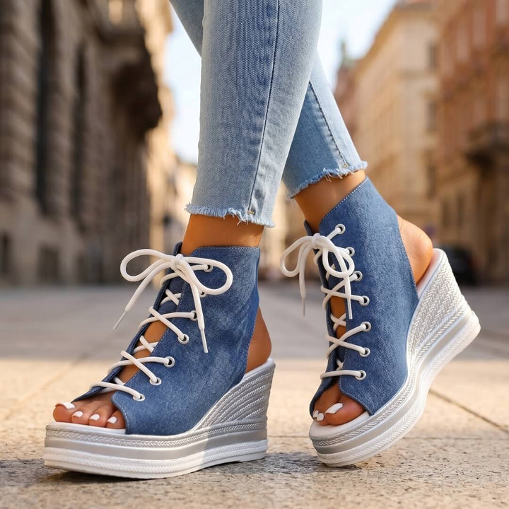 Emanuela | Sandalias de cuña elegantes