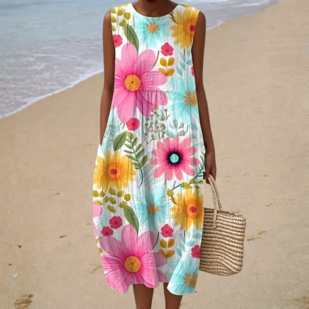 Vestido de Verano Confortable Sin Mangas
