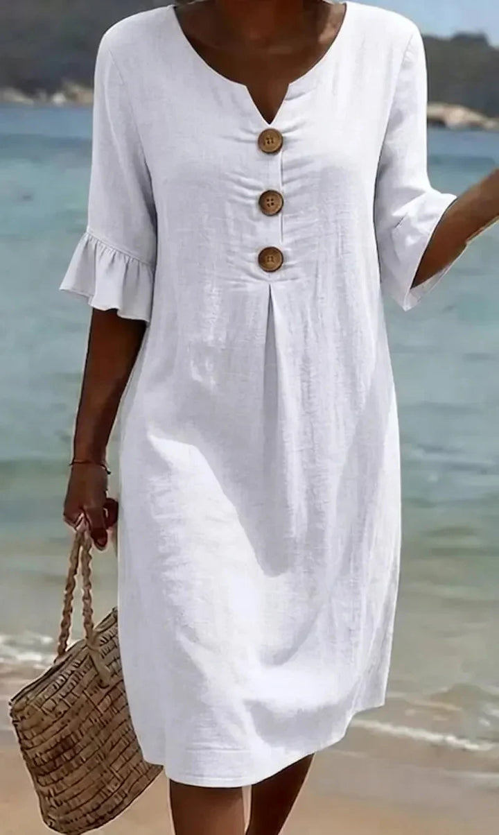 Radmila™ | Vestido de Manga Larga Texturizado