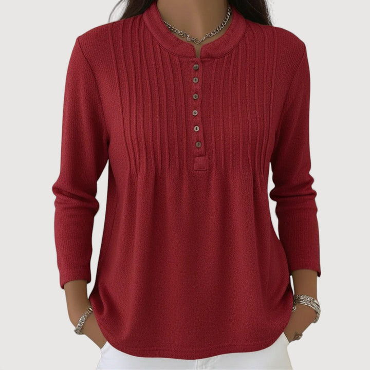 ELODIA – KNITTED BUTTONED TOP