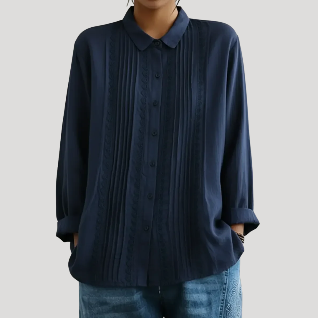 PAM – CAMISA CON DETALLES DE ENCAJE