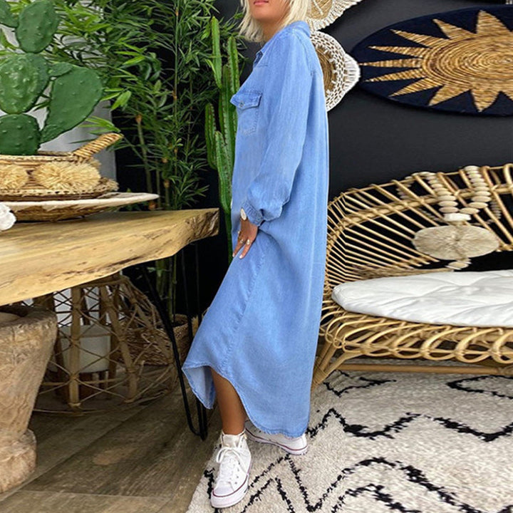Adeline | Vestido Camisa de Denim