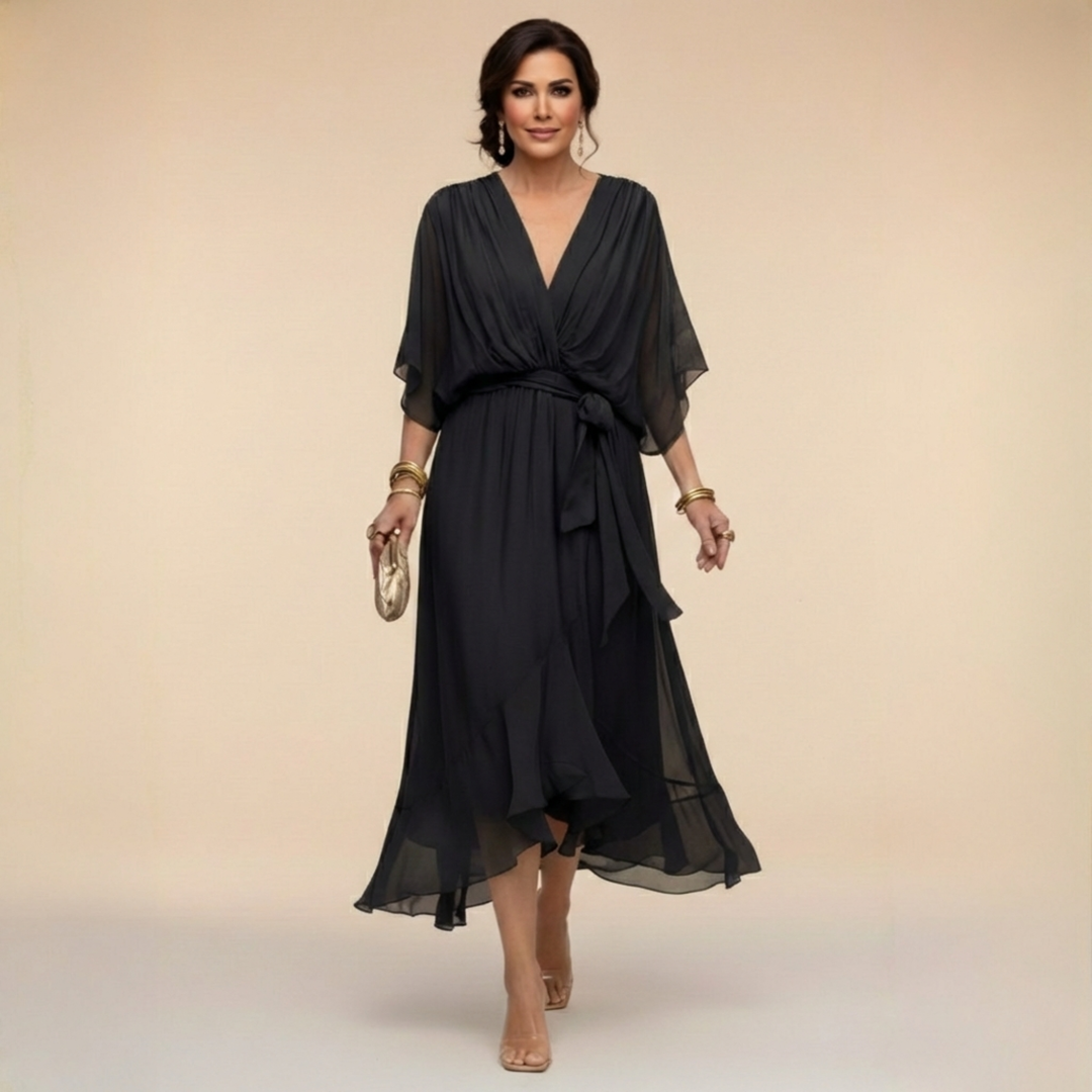 Sarah | Vestido Chiffon Escote en V
