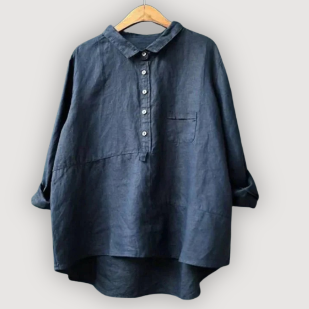 OLIVIA – BLUSA DE LINO RELAJADA