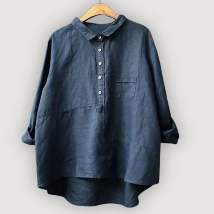 OLIVIA – BLUSA DE LINO RELAJADA