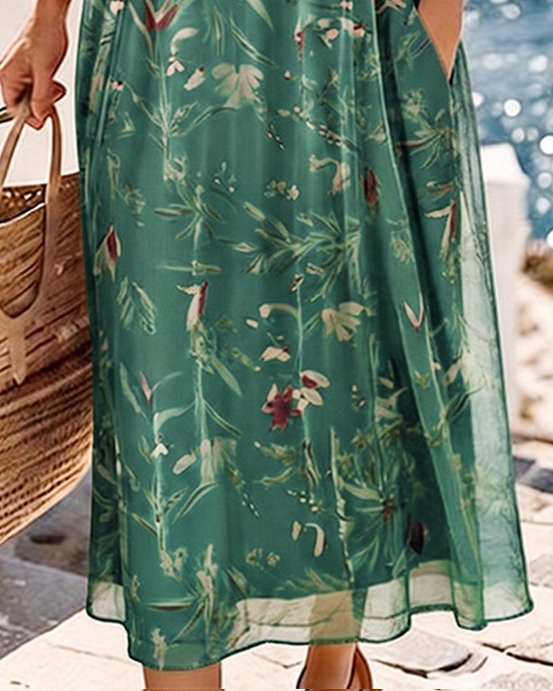 María | Vestido midi floral suelto y ligero