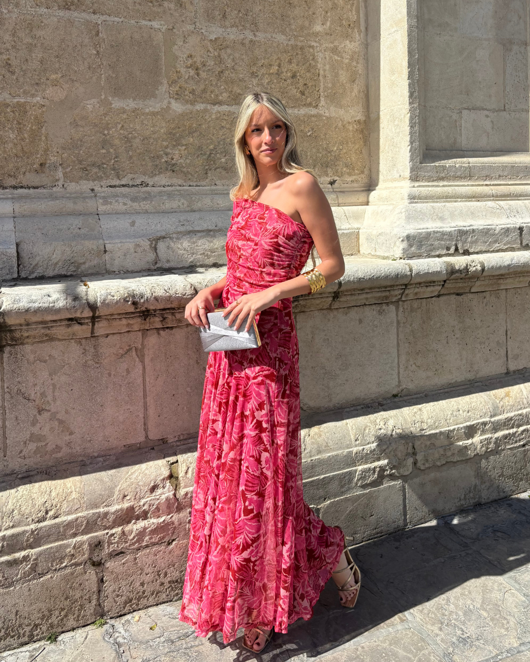 Vestido Sorano rosa *PREVENTA- EN FABRICACIÓN, SE ENTREGA EN SEMANA 6 DE ABRIL*