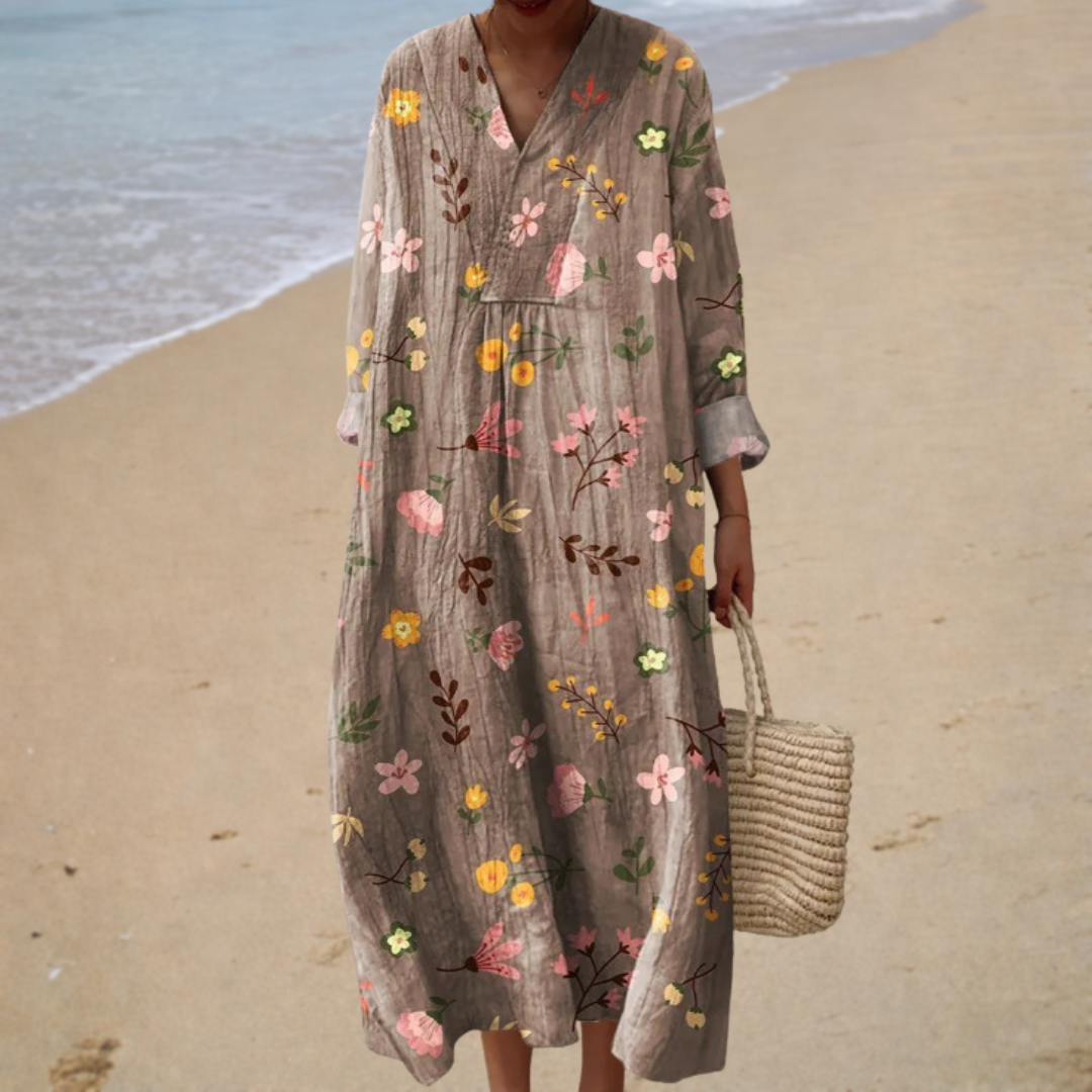 Vestido de Verano Estampado que Realza
