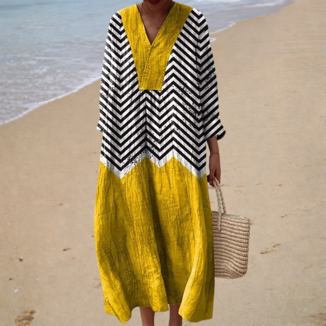 Vestido de Verano Estampado que Favorece