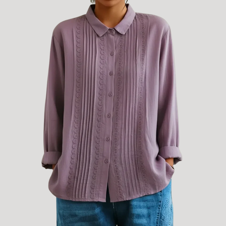 PAM – CAMISA CON DETALLES DE ENCAJE
