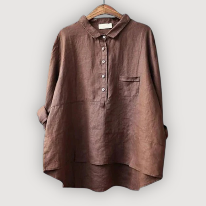 OLIVIA – BLUSA DE LINO RELAJADA