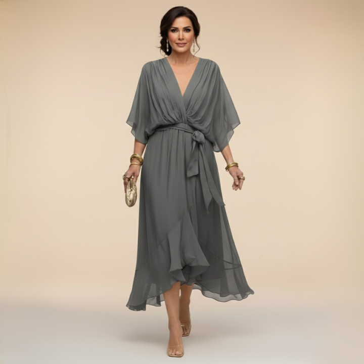 Sarah | Vestido Chiffon Escote en V