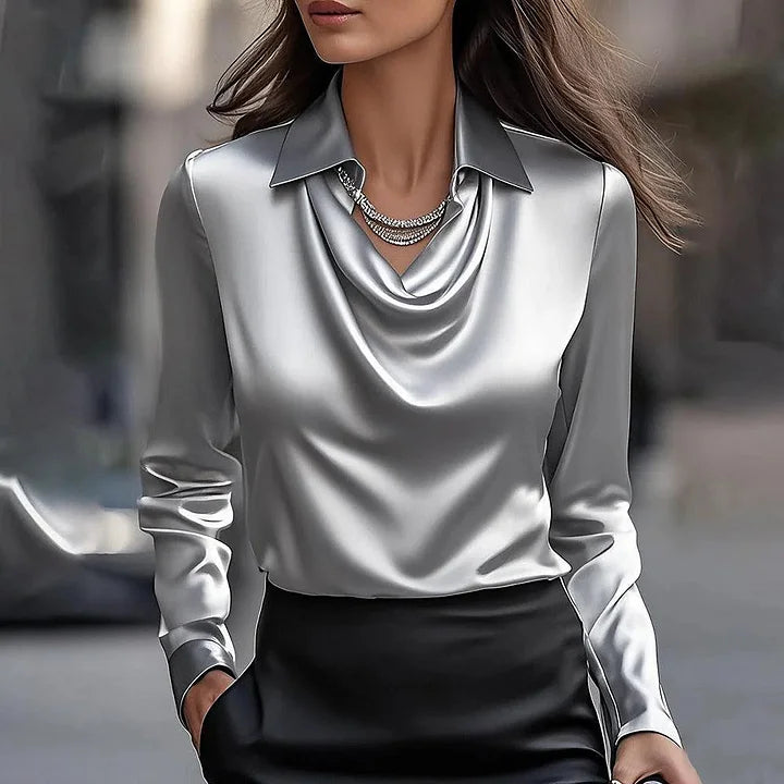 Glyn - Blusa de Satén Elegante