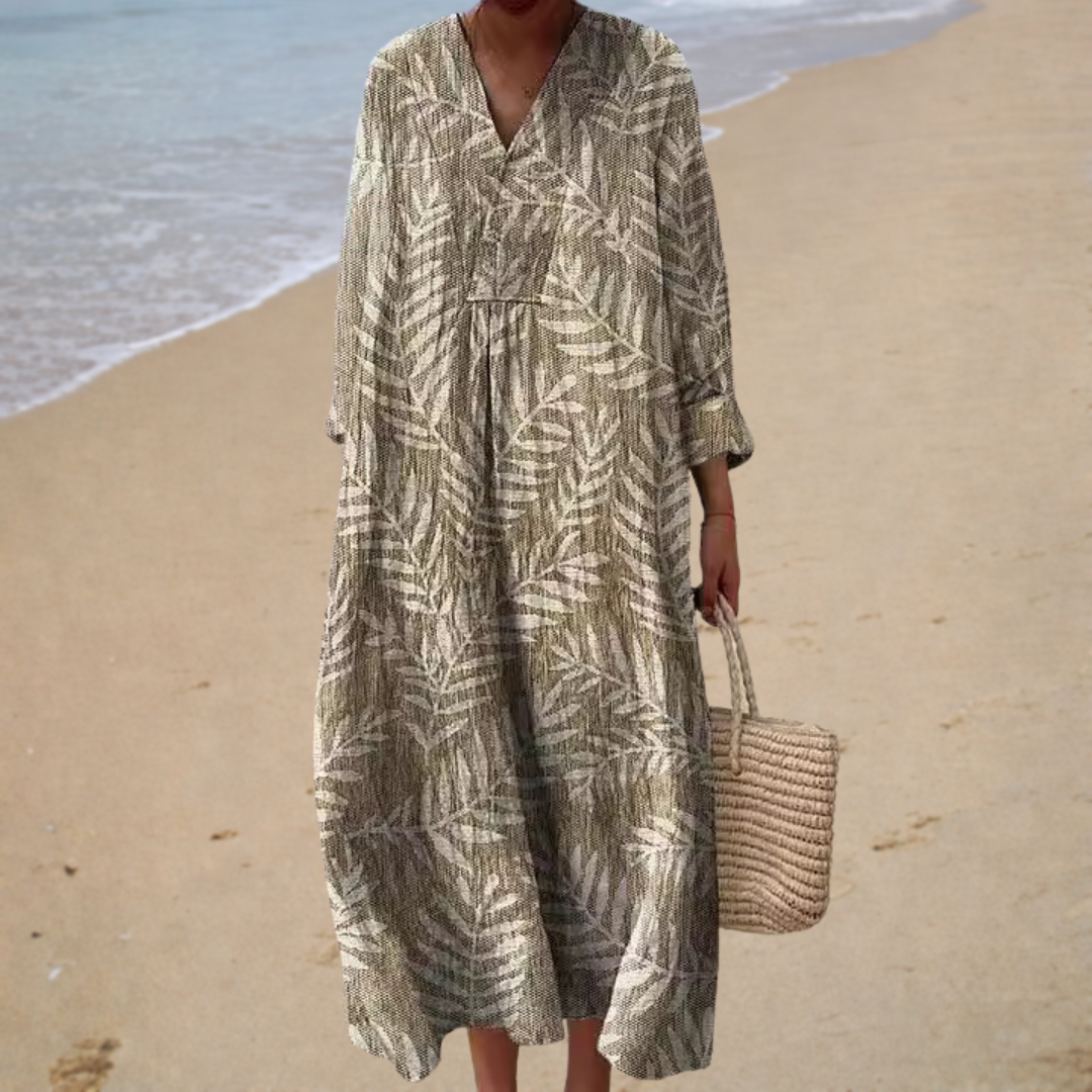 Vestido de Verano Estampado que Realza