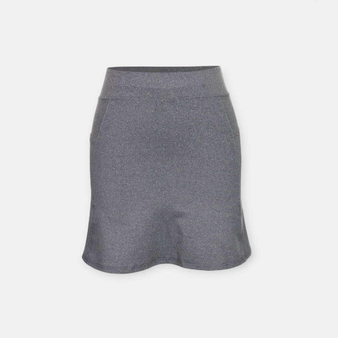 High-waisted shorts with skirt