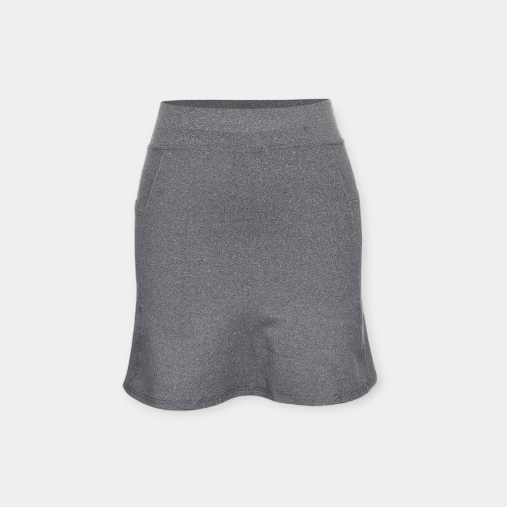 High-waisted shorts with skirt