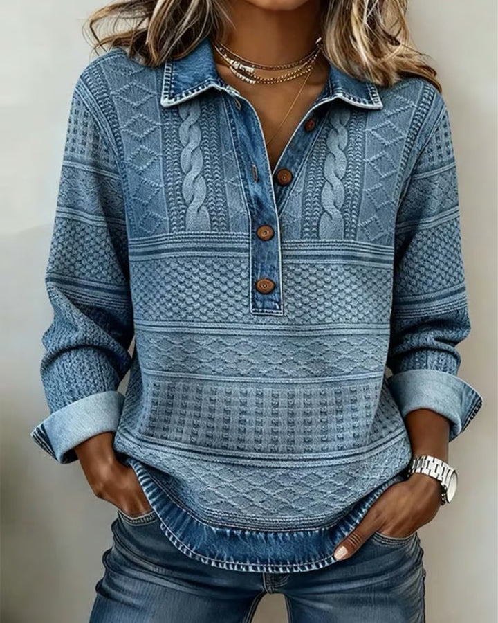 Olivia – Chaqueta con Cuello y Cierre de Botones