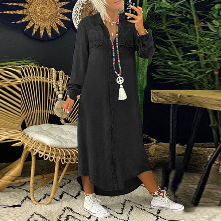 Adeline | Vestido Camisa de Denim